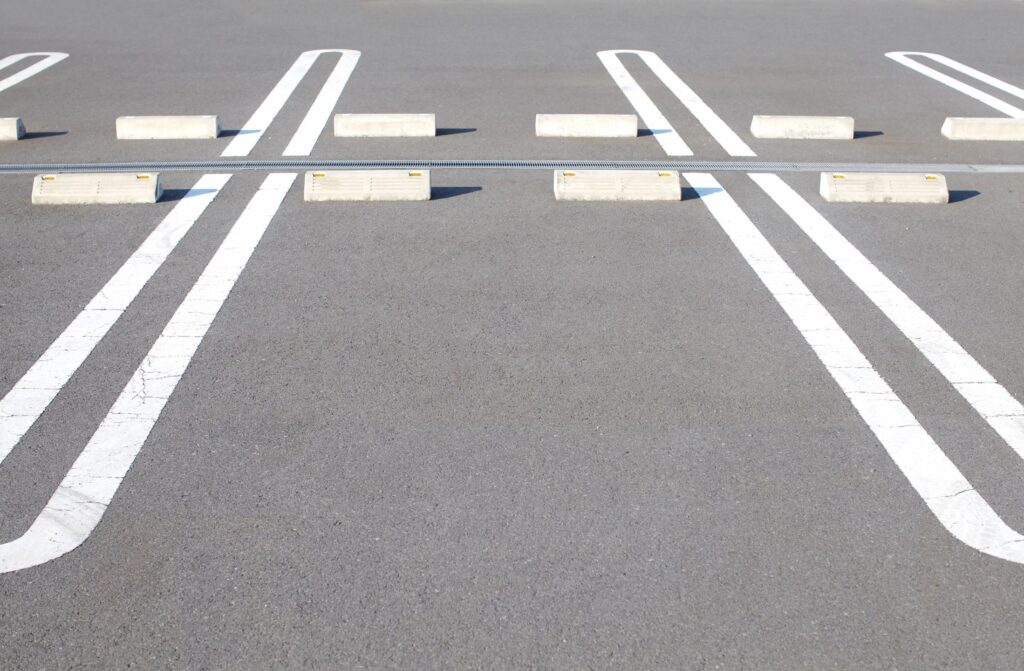 parking lot white lines